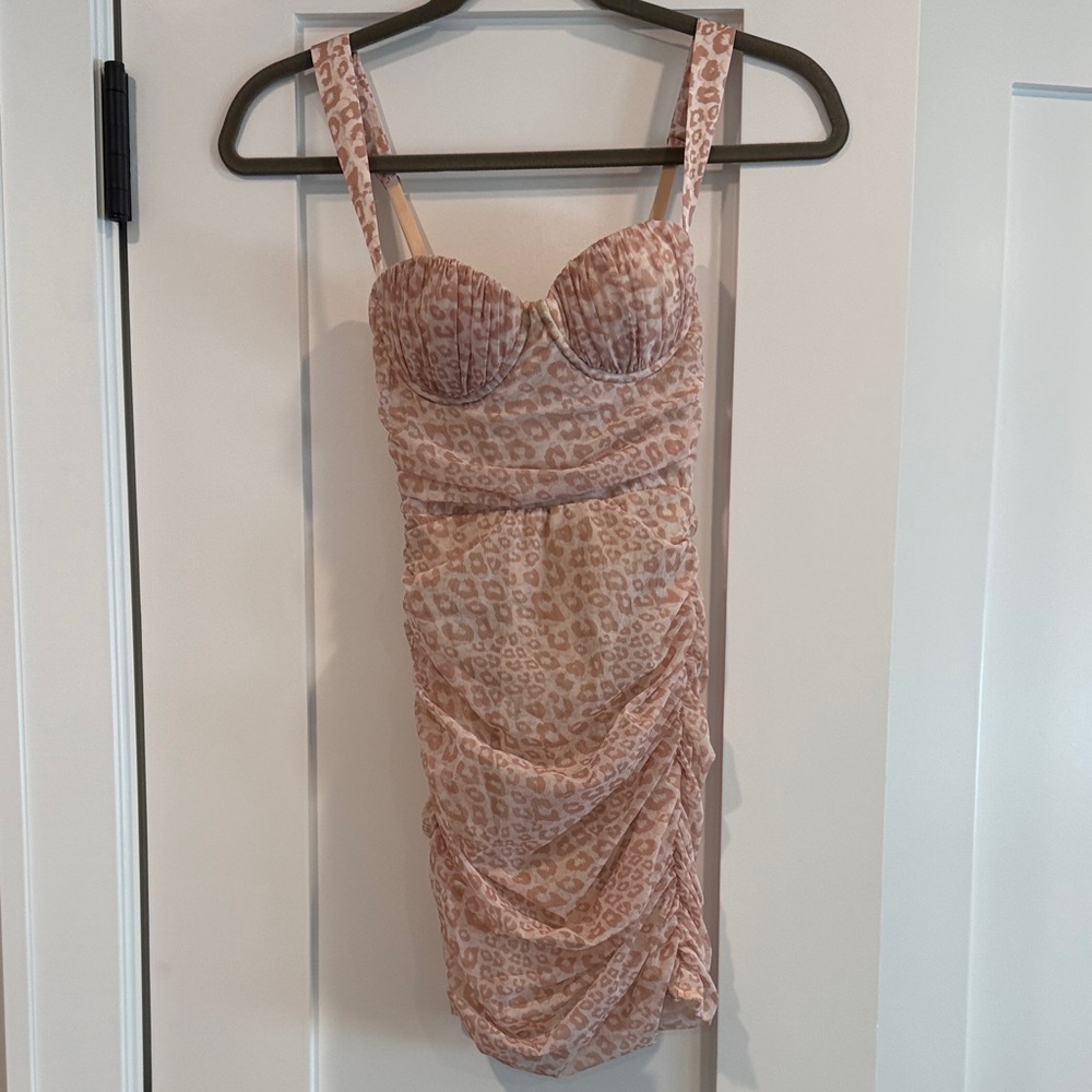 Oh Polly Animal Print Mini Dress